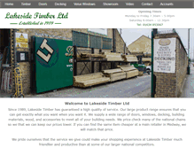 Tablet Screenshot of lakesidetimber.co.uk